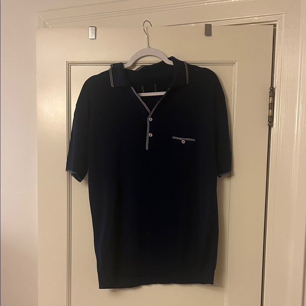 Men's Vintage Navy Polo Shirt